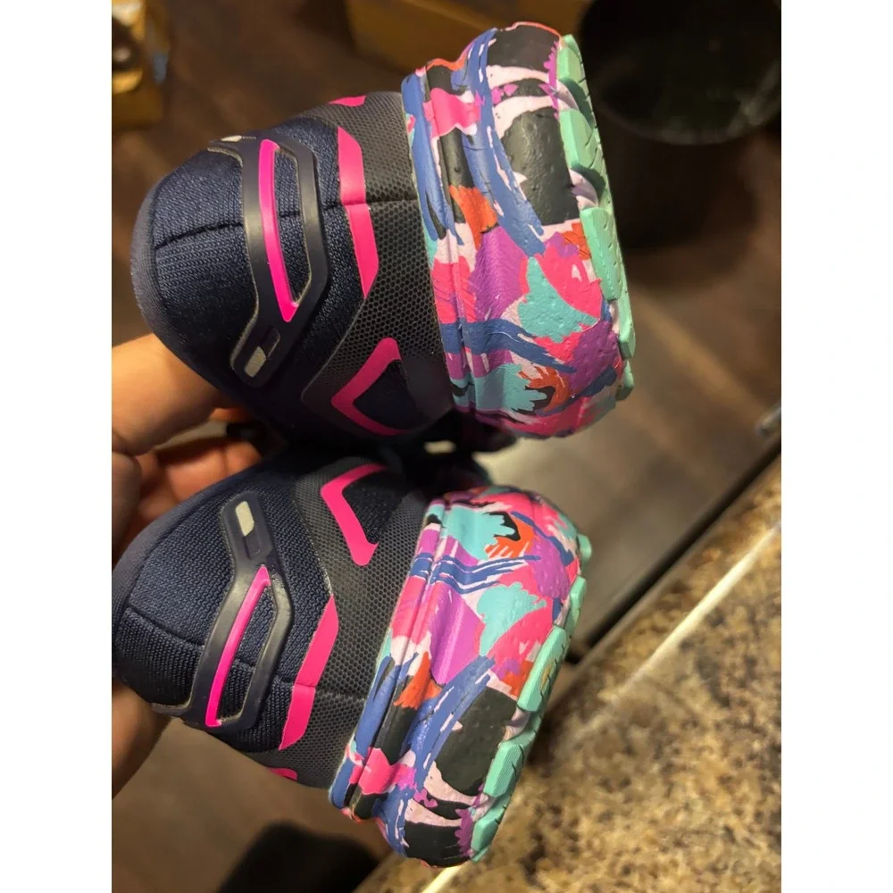 Brooks Ghost 15 Womens Running Shoes Navy Pink Multi 1203801B434 Size 9